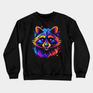 Raccoon Smiling Crewneck Sweatshirt